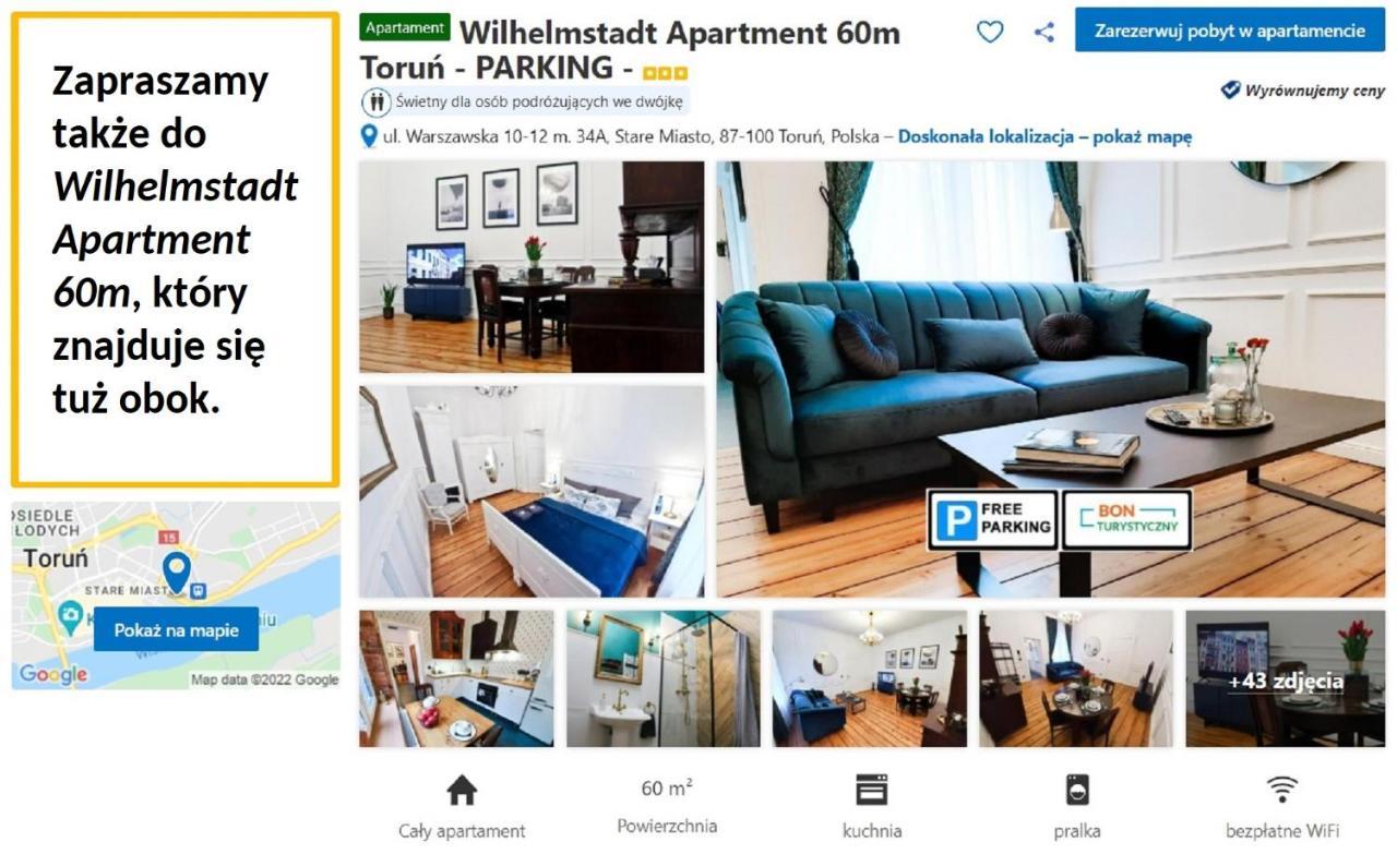 Wilhelmstadt Apartment 90M - Parking Stary Toruń Екстериор снимка